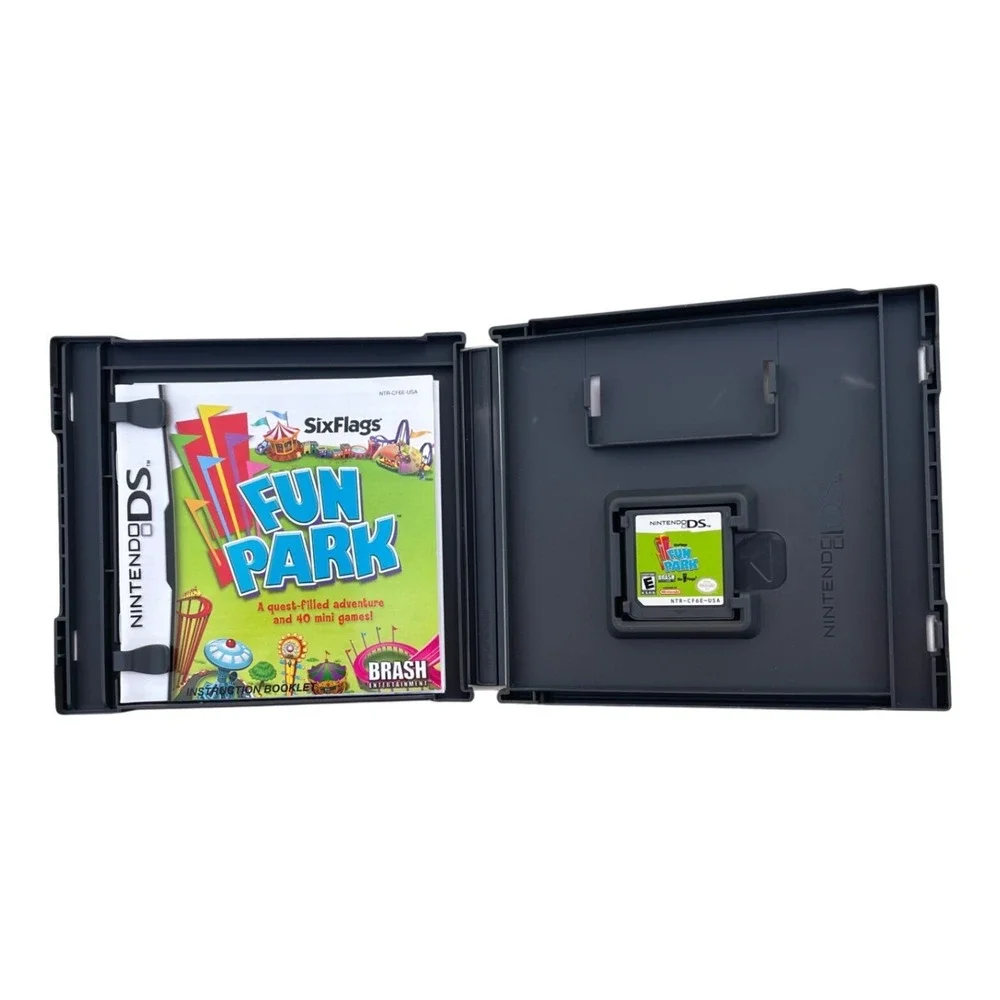 Six Flags Fun Park Nintendo DS Game CIB NTR-CF6E-USA Brash Entertainment 2008